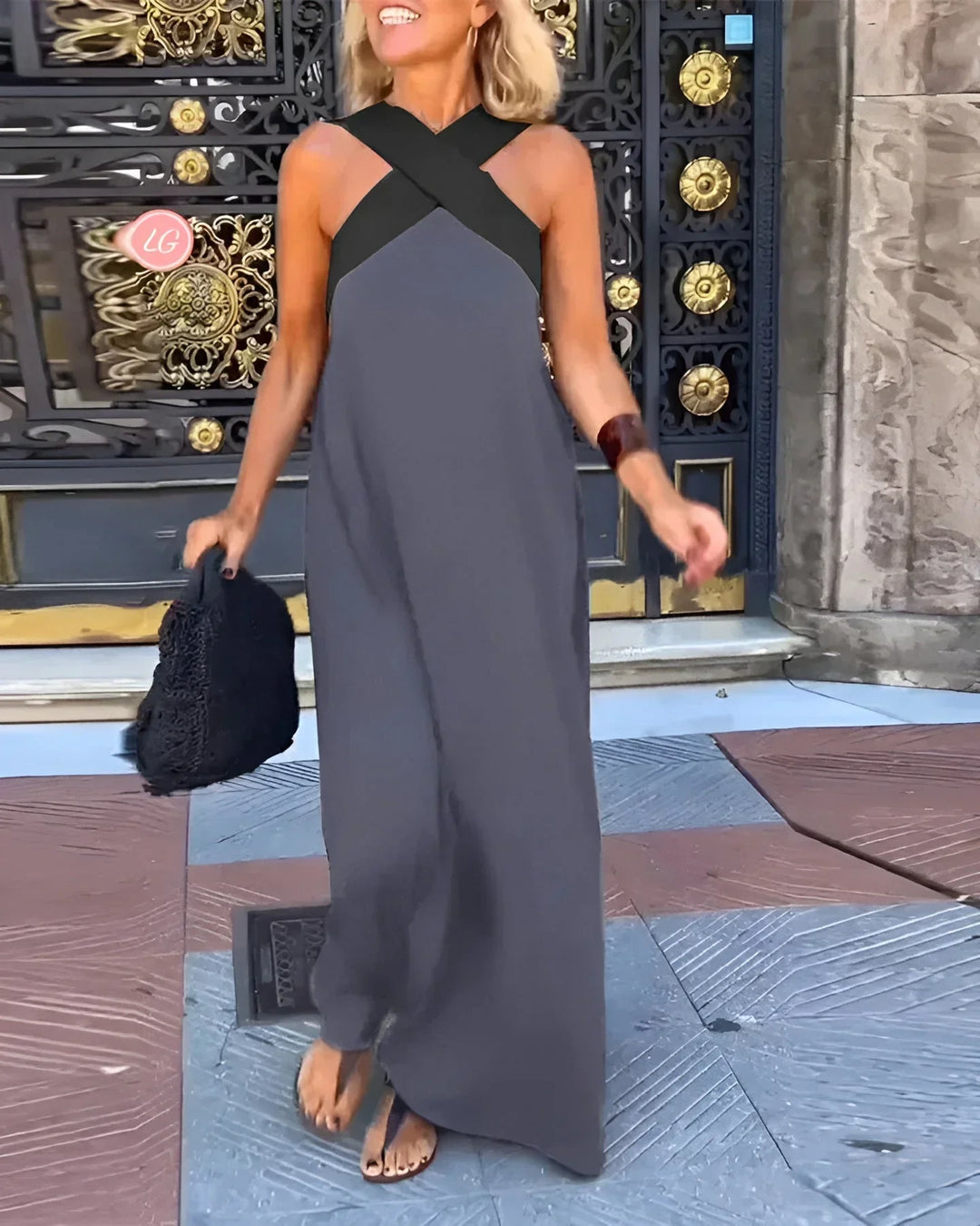 Quirine™ | Abito Maxi con Davanti Avvolgente