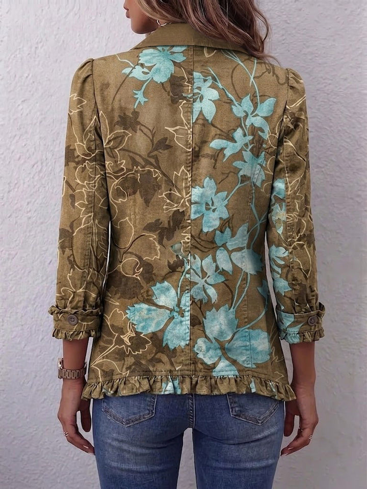 Sundara | Giacca Vintage Floreale a Righe Boho