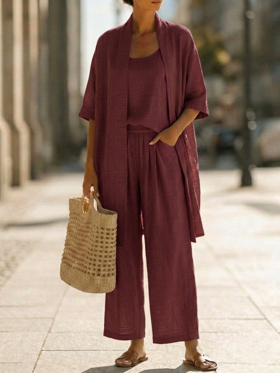 Isa | Set di Tre Pezzi Elegante e Senza Sforzo