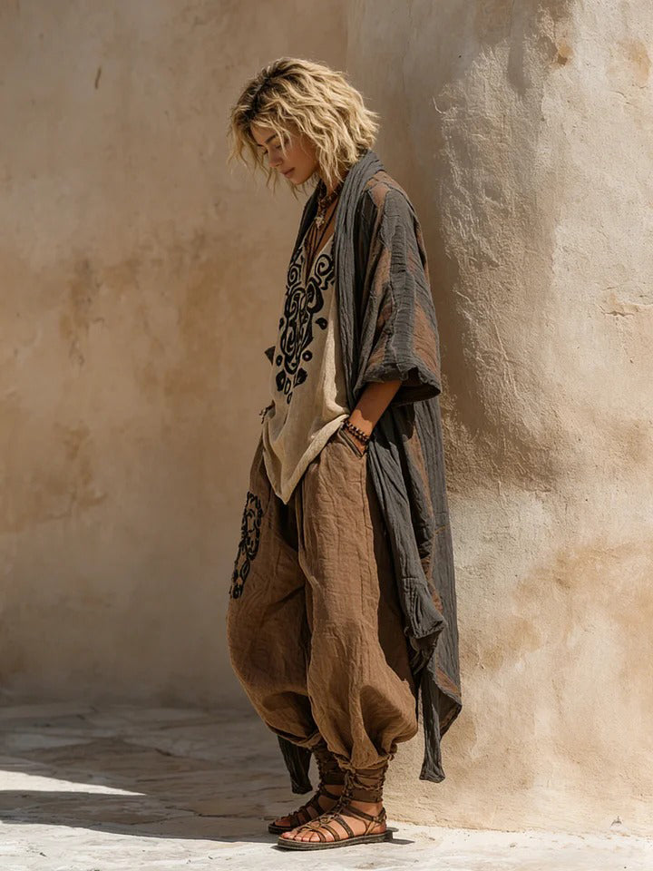 Ornella | Set Artistico Bohemien in Lino e Cotone