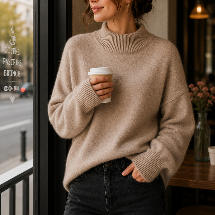 Juniper | Maglione Oversized con Collo Alto per Donne