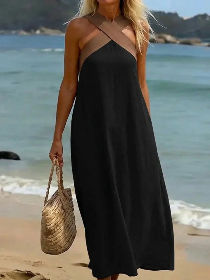 Quirine™ | Abito Maxi con Davanti Avvolgente