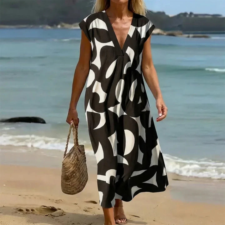 Tatiana™ | Abito Maxi con Dettagli di Ricamo